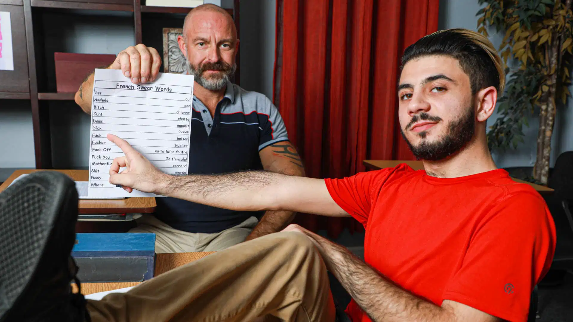 French Lessons With My Stepdad – Musclebear Montreal and Adrian Rose
