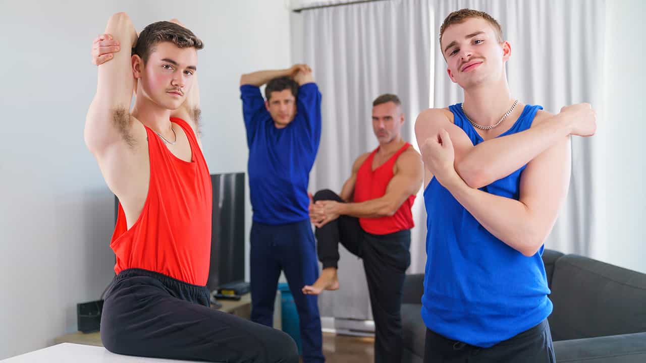 Warm Up Massage – Ryan Jacobs, Cole Link, Manuel Skye and Rocky Vallarta