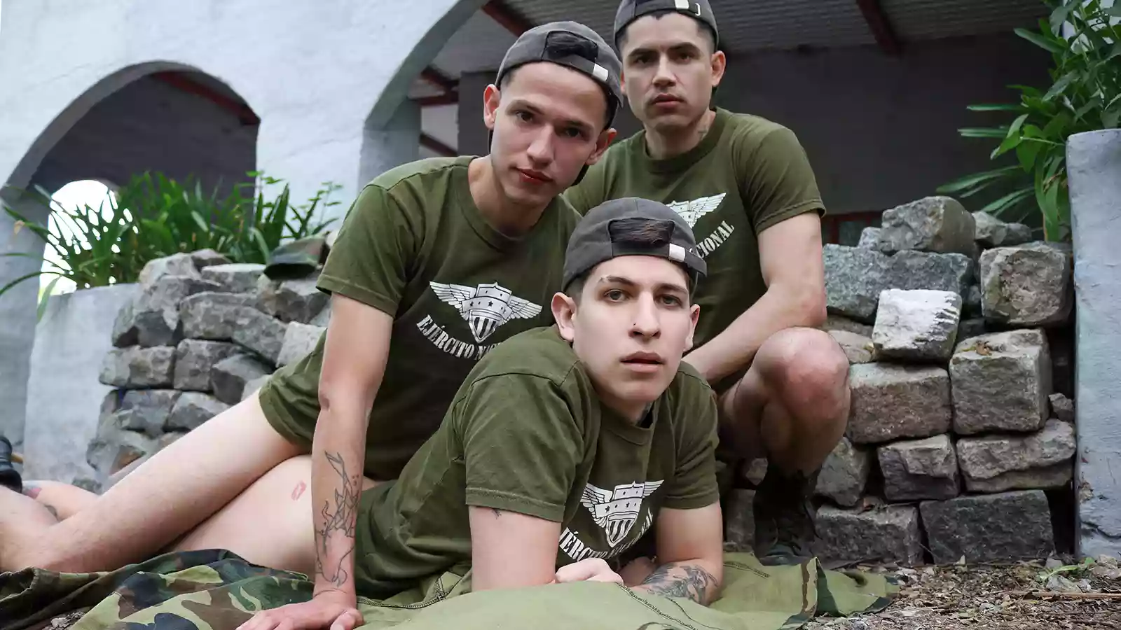 Need a Break to Fuck? These Military Hunks Sure Do – Jake Lotti, Bautista Nores and Caetano Soares